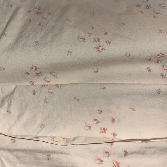 Shabby Chic pink mini rose single King pillow case  DISCONTINUED RARE AS NEW CON - Picture 5 of 5